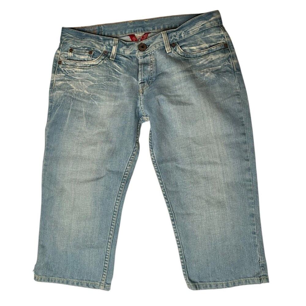 NEW Lucky Brand Maci Dream Crop Low Rise Capri Jeans Sz 14/32 Style 8P1B010